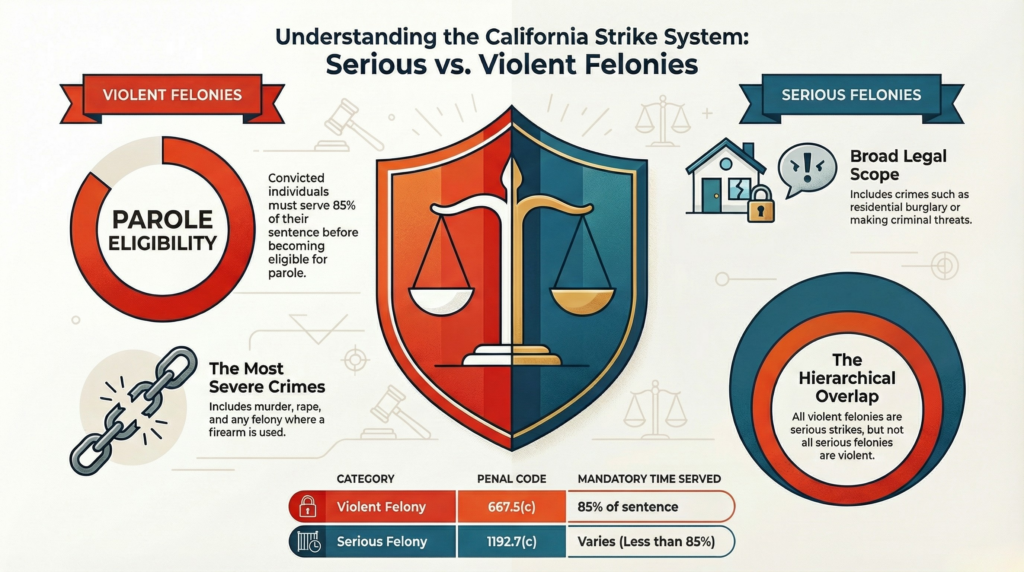California Strike System Felony Comparison