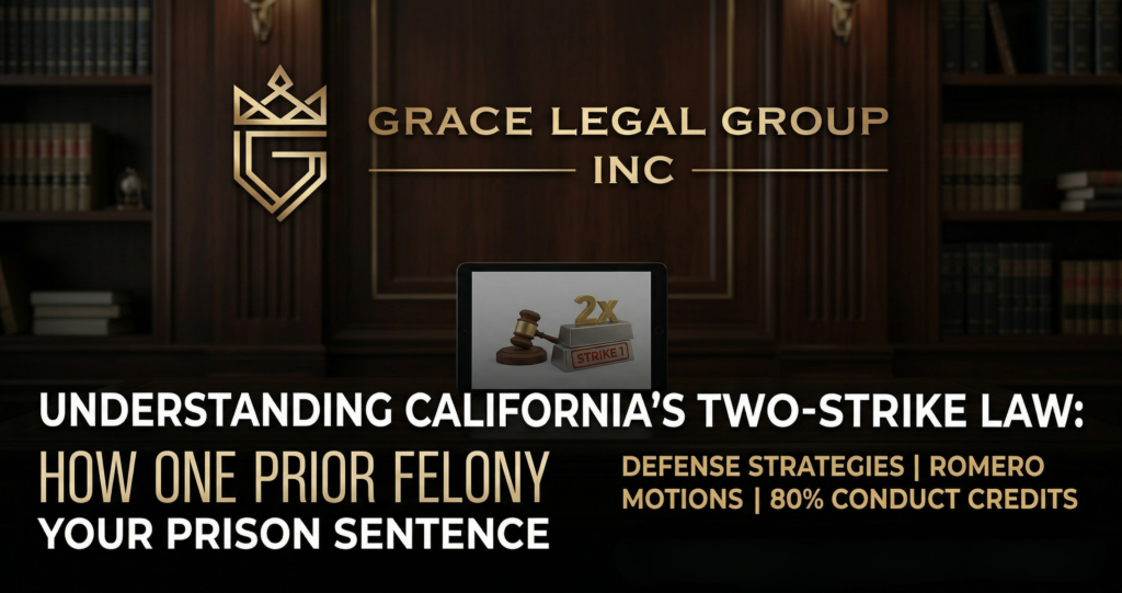 California’s Two Strike Law How One Prior Felony Doubles Your Prison Sentence