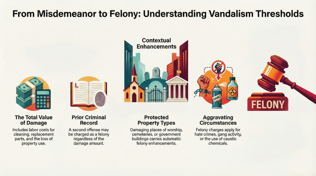 Understanding Vandalism Felony Thresholds